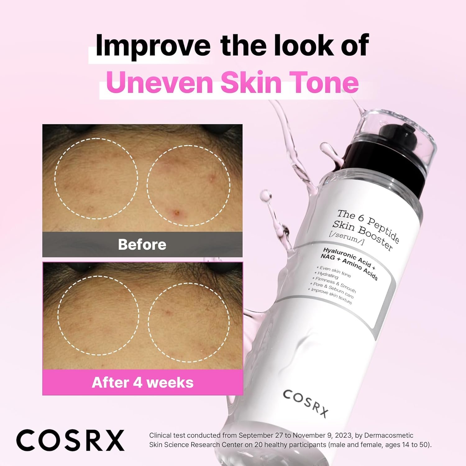 COSRX 6X Peptide Collagen Booster Toner Serum with Copper Peptides, Niacinamide & Hyaluronic Acid Skin Renewal Boosting Facial Essences, Korean Skin Care, 5.07 fl.oz, Stocking Stuffers - Image 2
